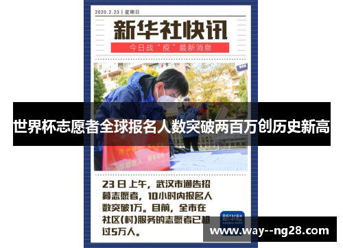 世界杯志愿者全球报名人数突破两百万创历史新高